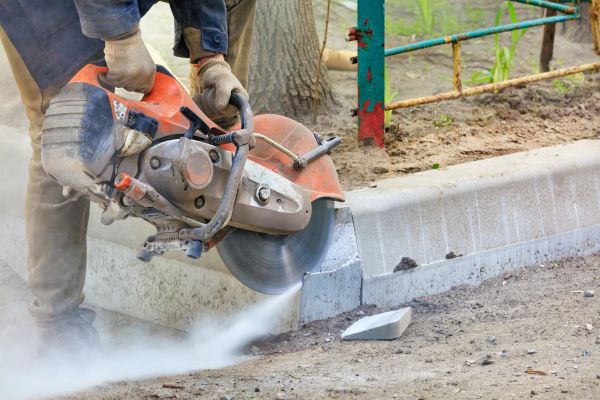 Concrete Curb Cutting