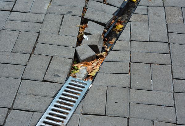 Courtyard Drain Installation