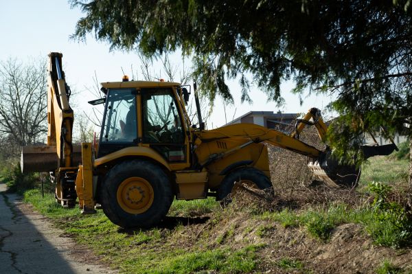 Bulldozer Land Grading