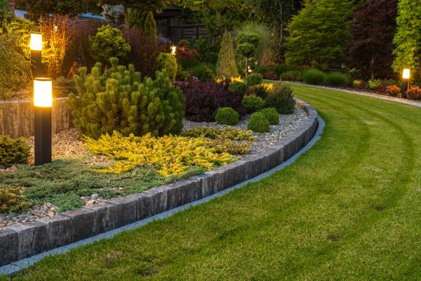 Cement Edging Installation