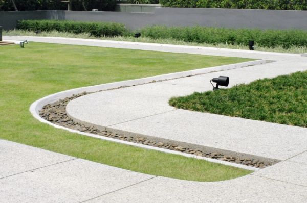Backyard Curbing Installation