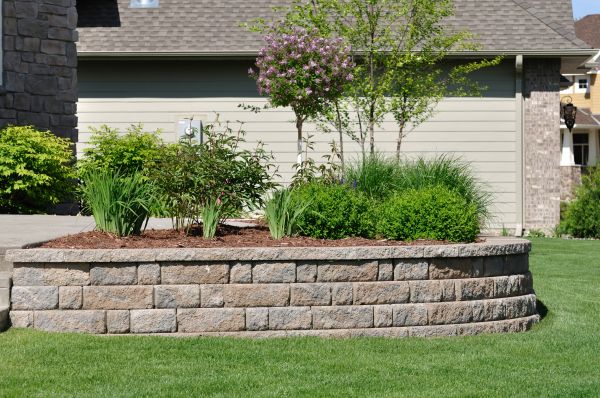 Block Retaining Wall Installation