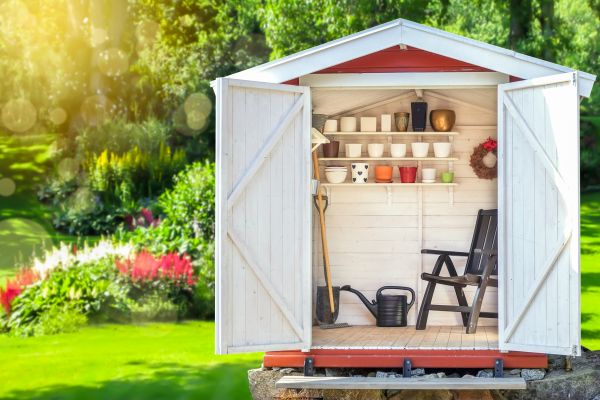 Backyard Shed Landscaping