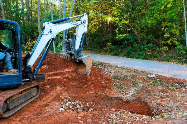 Backhoe Trenching
