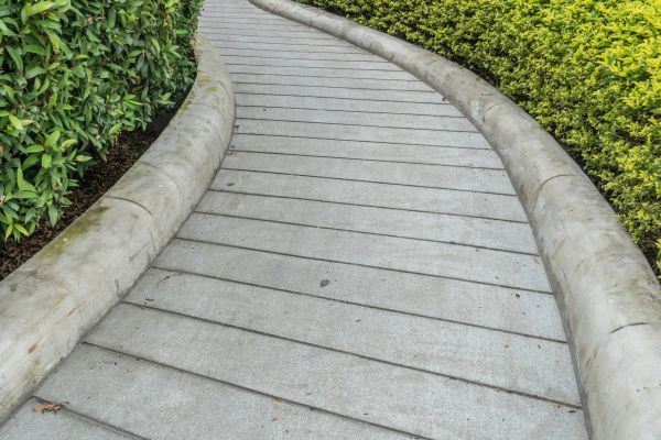 Cement Border Installation