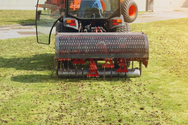 Commercial Grass Aeration