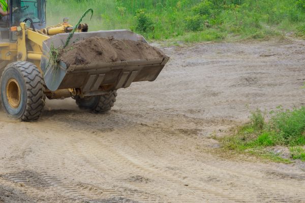 Backhoe Grading