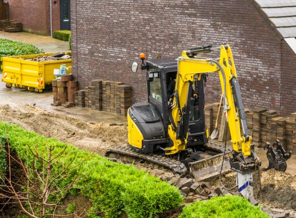 Backhoe Grading